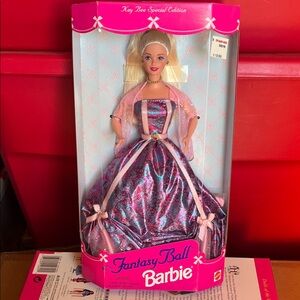 Barbie Fantasy Ball Doll in Pink and Purple Gown